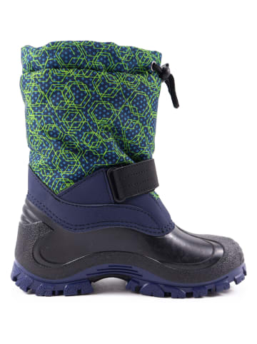 lamino Winterboots donkerblauw/groen