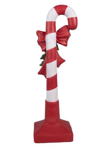 Clayre & Eef Dekofigur ''Zuckerstange'' in Rot/ Weiß - (B)12 x (H)40 x (T)9 cm