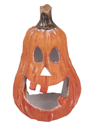Clayre & Eef Lampion "Pumpkin" w kolorze pomarańczowym - wys. 18 x Ø 12 cm