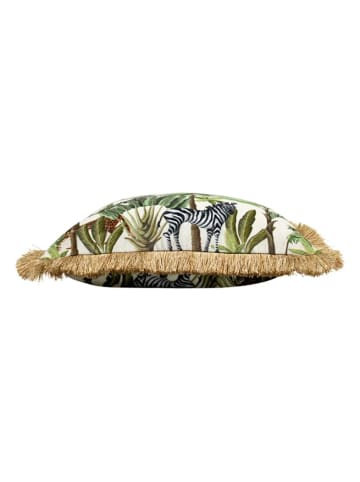 Mars & More Kussenhoes crème/groen - (L)45 x (B)45 cm