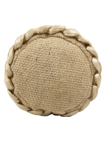 Mars & More Jute rolkussen lichtbruin - (B)62 x Ø 16 cm