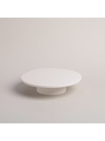 Eulenschnitt Kuchenständer "Herz" in Weiß - (H)7 x Ø 28 cm