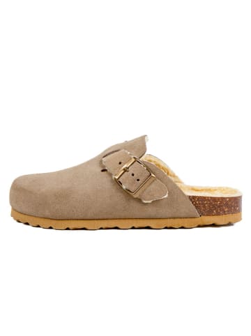 BABUNKERS Family Leder-Clogs in Beige