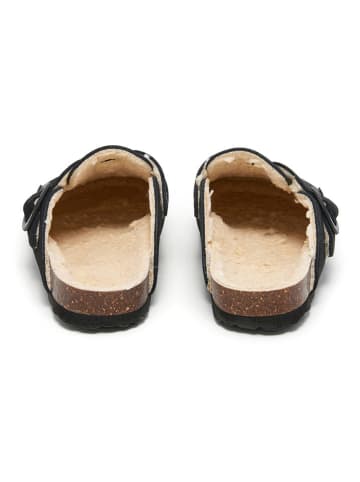 BABUNKERS Family Leder-Clogs in Schwarz