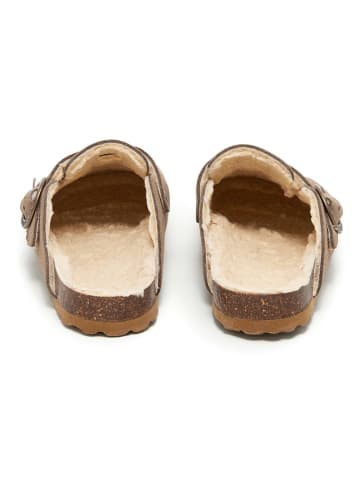 BABUNKERS Family Leder-Clogs in Beige