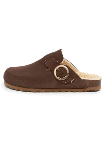 BABUNKERS Family Leder-Clogs in Braun