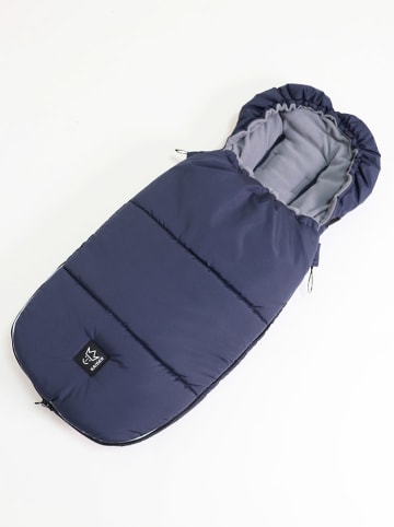 Kaiser Naturfellprodukte Thermo-voetenzak "Lukky" donkerblauw - (L)105 x (B)45 cm