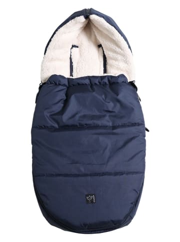 Kaiser Naturfellprodukte Babyschalen-Fußsack "Hoody 2.0" in Dunkelblau - (L)80 x (B)40 cm