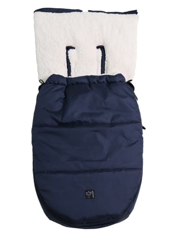 Kaiser Naturfellprodukte Voetenzak voor babyzitje "Hoody 2.0" donkerblauw - (L)80 x (B)40 cm