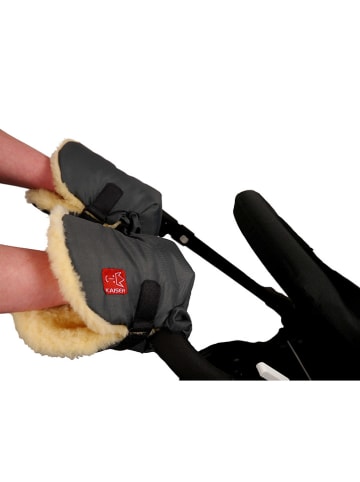 Kaiser Naturfellprodukte Handwarmer met lamsvacht "Twoolly" antraciet