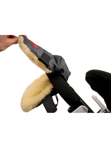 Kaiser Naturfellprodukte Handwarmer met lamsvacht "Twoolly" antraciet