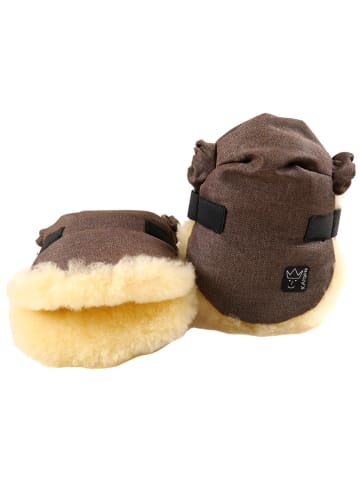 Kaiser Naturfellprodukte Handwarmer met lamsvacht "Twoolly" bruin