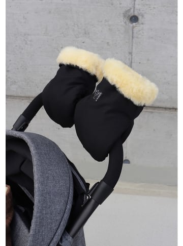 Kaiser Naturfellprodukte Ogrzewacz wełniany "Stroller Mitt" w kolorze czarnym do rąk