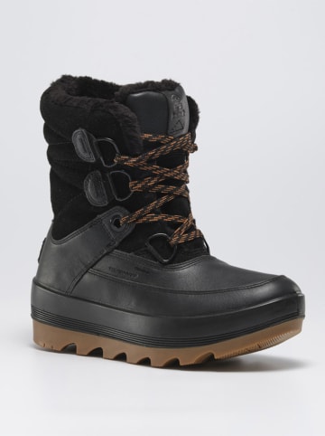 Kamik Skórzane kozaki zimowe "Celestem" w kolorze czarnym