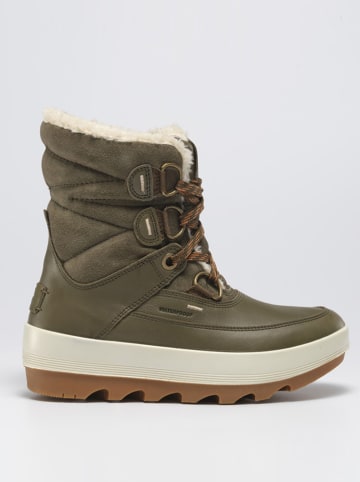 Kamik Leder-Winterstiefel "Celestem" in Khaki