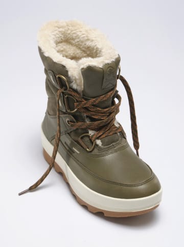 Kamik Leder-Winterstiefel "Celestem" in Khaki
