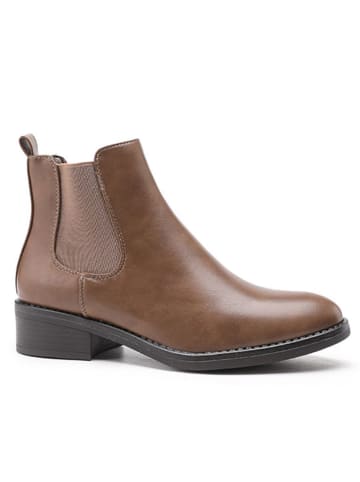C'M Chelsea-Boots in Hellbraun