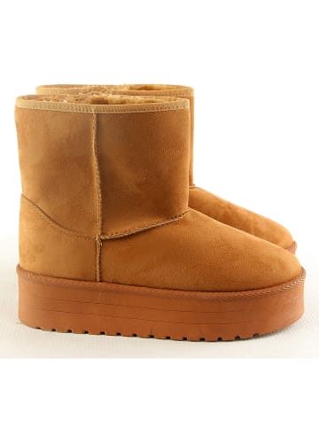 C'M Winterboots lichtbruin