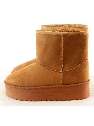C'M Winterboots lichtbruin