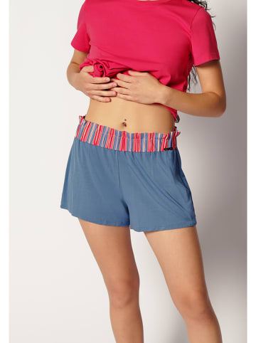 Skiny Pyjamashort blauw
