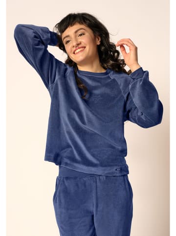 Skiny Pyjama-Oberteil in Dunkelblau