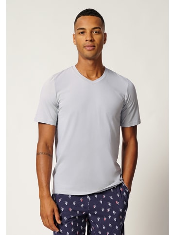 Skiny Pyjamashirt lichtblauw