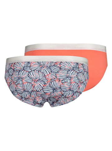 Skiny 2er-Set: Slips in Orange/ Grau
