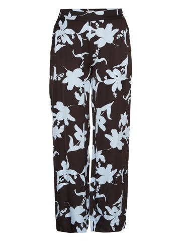MOSS COPENHAGEN Hose "Irida" in Schwarz/ Hellblau