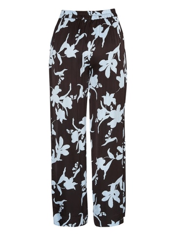 MOSS COPENHAGEN Broek "Irida" zwart/lichtblauw