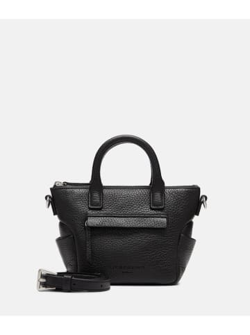 LIEBESKIND BERLIN Leder-Henkeltasche in Schwarz - (B)39 x (H)32 x (T)16 cm
