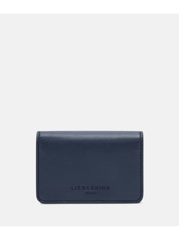 LIEBESKIND BERLIN Leren portemonnee donkerblauw - (B)18 x (H)12 x (D)4 cm