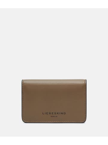 LIEBESKIND BERLIN Leder-Geldbörse in Hellbraun - (B)18 x (H)12 x (T)4 cm