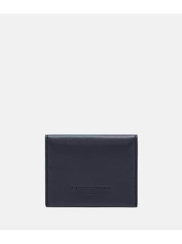 LIEBESKIND BERLIN Leder-Kartenetui in Dunkelblau - (B)12 x (H)9 x (T)2 cm