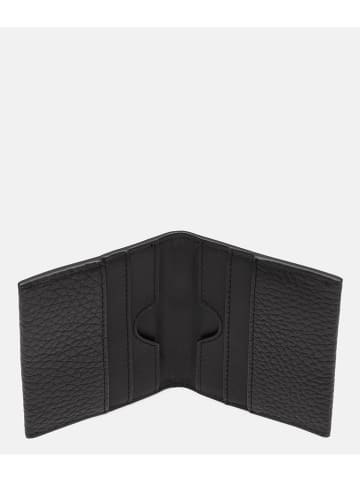 LIEBESKIND BERLIN Leder-Kartenetui in Schwarz - (B)12 x (H)9 x (T)2 cm