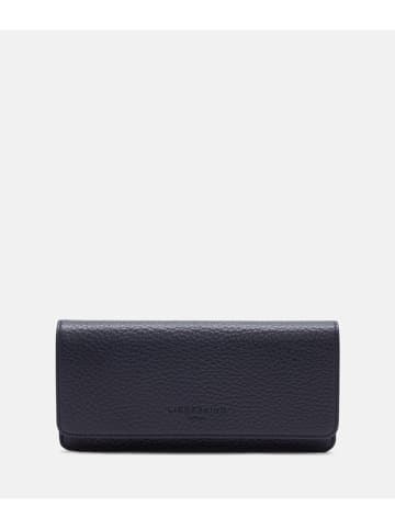 LIEBESKIND BERLIN Leder-Geldbörse in Dunkelblau - (B)18 x (H)12 x (T)4 cm