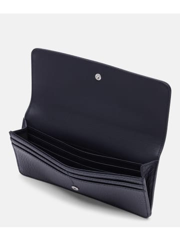 LIEBESKIND BERLIN Leren portemonnee donkerblauw - (B)18 x (H)12 x (D)4 cm