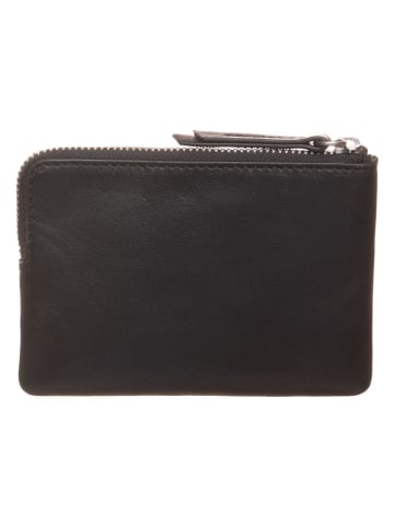 LIEBESKIND BERLIN Leder-Geldbörse in Schwarz - (L)13 x (B)9 x (T)2 cm