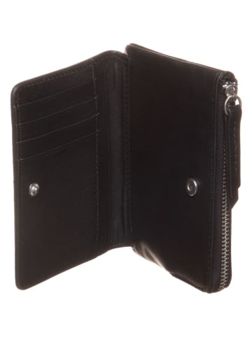 LIEBESKIND BERLIN Leren portemonnee zwart - (B)13 x (H)9 x (D)2 cm