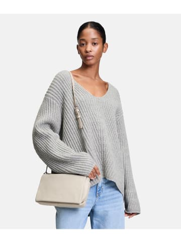LIEBESKIND BERLIN Leder-Schultertasche in Creme - (B)27 x (H)18 x (T)9 cm