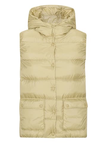 Ilse Jacobsen Doorgestikte bodywarmer lichtgeel
