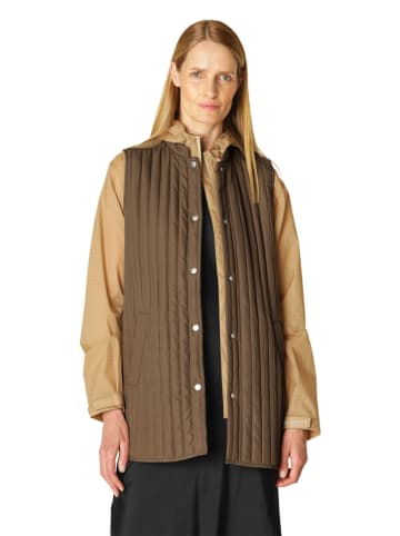 Ilse Jacobsen Doorgestikte bodywarmer bruin