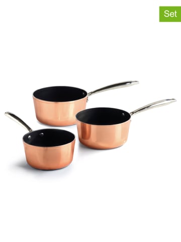 Sauter 3-delige set: steelpannen "Alux Pro" koperkleurig