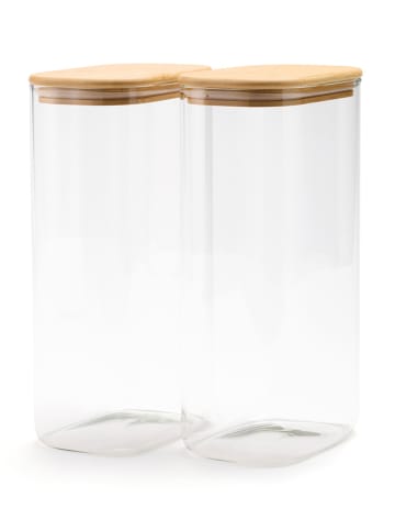 Sauter 2er-Set: Vorratsgläser in Transparent/ Natur