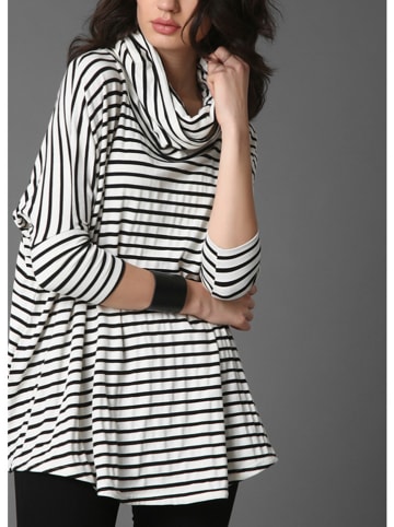 Milan Kiss Longsleeve wit/zwart