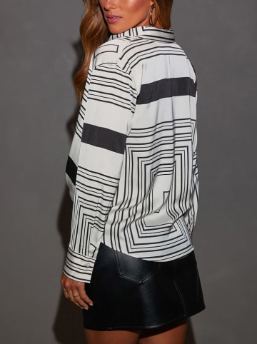LA Angels Bluse in Creme/ Schwarz