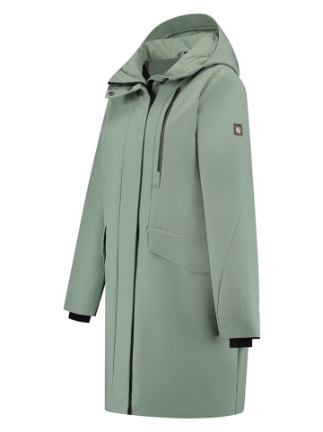 TRAVELIN' Parka "Bodil" w kolorze zielonym