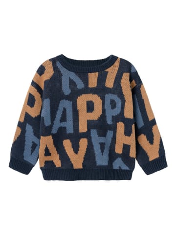 name it Pullover "Mobog" in Dunkelblau/ Bunt