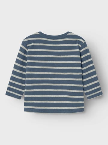 name it Longsleeve "Mniks" donkerblauw/grijs