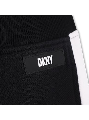 DKNY Spodnie dresowe w kolorze biało-czarnym