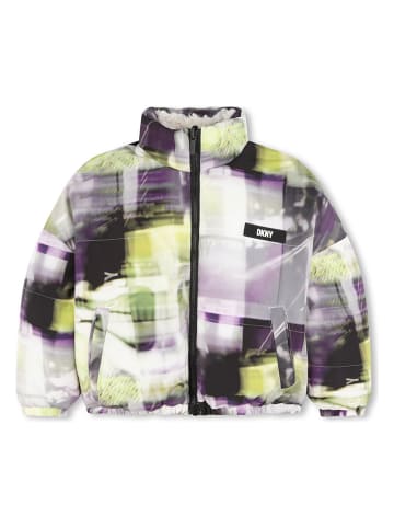 DKNY Wende-Übergangsjacke in Creme/ Bunt